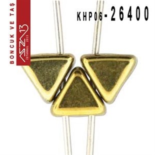Kheops Par Puca 6 mm Full Dorado (Dorado Altın) Boncuk (26400) / Paket İçeriği 65 Adet (9 Gr)