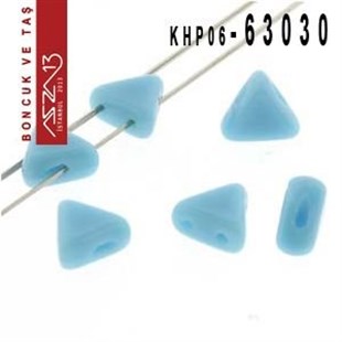 Kheops Par Puca 6 mm Opaque Turquoise (Opak Turkuaz) Boncuk (63030) / Paket İçeriği 65 Adet (9 Gr)