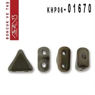 Kheops Par Puca 6 mm Crystal Grey (Gri) Boncuk (01670) / Paket İçeriği 65 Adet (9 Gr)
