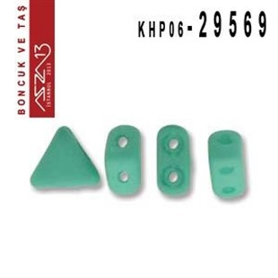 Kheops Par Puca 6 mm Opaque G.Turquoise Silk Matt (İpek Mat Opak Y. Turkuaz) Boncuk (29569) / Paket İçeriği 65 Adet (9 Gr)