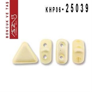 Kheops Par Puca 6 mm Pastel Cream (Pastel Krem) Boncuk (25039) / Paket İçeriği 65 Adet (9 Gr)