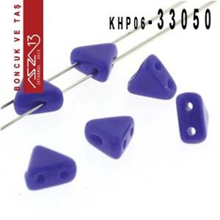 Kheops Par Puca 6 mm Opaque Sapphire (Opak Safir) Boncuk (33050) / Paket İçeriği 65 Adet (9 Gr)