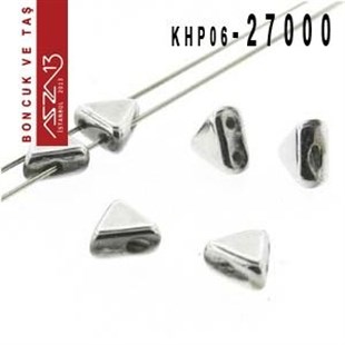 Kheops Par Puca 6 mm Argentees (Argentees) Boncuk (27000) / Paket İçeriği 65 Adet (9 Gr)