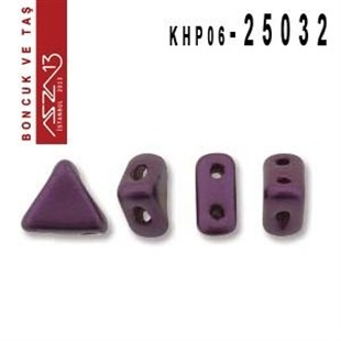 Kheops Par Puca 6 mm Pastel Bordeaux (Pastel Bordo) Boncuk (25032) / Paket İçeriği 65 Adet (9 Gr)