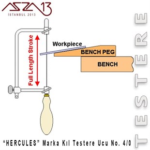 Herkules Kıl Testere Ucu, No.6/0  (Paket İçeriği 12 Adet)