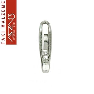 Gümüş Kaplamalı, 0.5x1.0 cm Papağan Kilit / 10 Adet