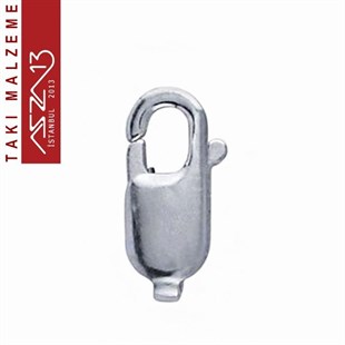 Nikel Kaplamalı, 0.5x1.0 cm Papağan Kilit / 10 Adet