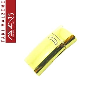 9x4 mm Yuva Ebatlı, Altın, 1.3x2.5 cm Bombeli Dikdörtgen Mıknatıslı Kilit / Paket İçeriği 1 Adet