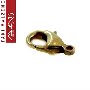 Antik Pirinç Kaplamalı, 0.6x1.2 cm Düz Yüzeyli, Damla (Armut) Şekilli, Kilit / Paket İçeriği 20 Adet