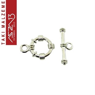 Nikel Kaplamalı, 1.5x2.0 cm Düz Yüzeyli, Halka Şekilli, Klips / Paket İçeriği 5 Takım