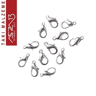 Nikel Kaplamalı, 0.5x1.0 cm Düz Yüzeyli, Damla (Armut) Şekilli, Kilit / Paket İçeriği 20 Adet