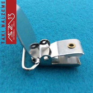 Yuvarlak Emzik Klipsi (Taş, Boncuk v.b Yapıştırabilir) / Paket içeriği 2 Adet