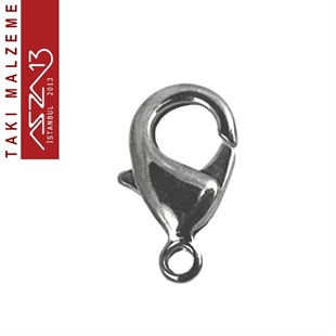 Siyah Nikel Kaplamalı Freenickel - 0.6x1.2 cm - Damla Kilit (Klips) / 20 Adet