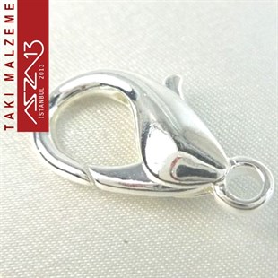 Gümüş Kaplamalı, 0.5x1.0 cm Düz Yüzeyli, Damla (Armut) Şekilli, Kilit / Paket İçeriği 20 Adet