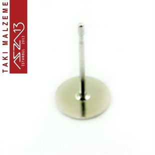 Nikel Kaplamalı - 7 mm - Aynalı Küpe Çivisi / 20 Adet