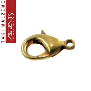 Antik Pirinç Kaplamalı, 0.6x1.2 cm Düz Yüzeyli, Damla (Armut) Şekilli, Kilit / Paket İçeriği 20 Adet