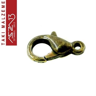 Antik Pirinç Kaplamalı, 0.5x1.0 cm Düz Yüzeyli, Damla (Armut) Şekilli, Kilit / Paket İçeriği 20 Adet