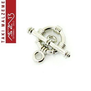 Nikel Kaplamalı, 1.5x2.0 cm Düz Yüzeyli, Halka Şekilli, Klips / Paket İçeriği 5 Takım