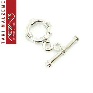 Nikel Kaplamalı, 1.5x2.0 cm Düz Yüzeyli, Halka Şekilli, Klips / Paket İçeriği 5 Takım