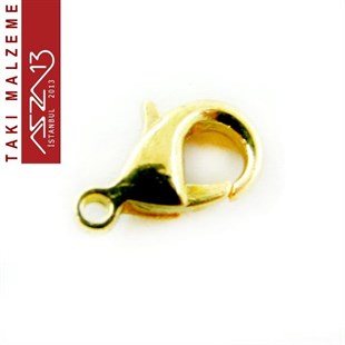 Altın Kaplamalı, 0.6x1.2 cm Düz Yüzeyli, Damla (Armut) Şekilli, Kilit / Paket İçeriği 20 Adet