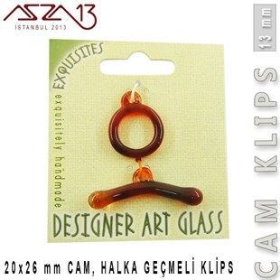 Garnet, 13 mm, Cam Geçmeli Klips / Paket İçeriği 1 Adet