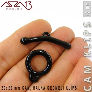 Jet, 13 mm, Cam Geçmeli Klips / Paket İçeriği 1 Adet