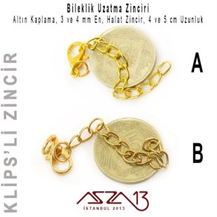 Kolye veya Bileklik Uzatma Zinciri / Paket İçeriği 1 Adet