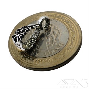 Kolye Klipsi / Antik Gümüş Kaplama / 17 mm / 1 Adet