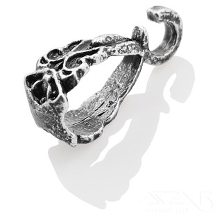 Kolye Klipsi / Antik Gümüş Kaplama / 17 mm / 1 Adet