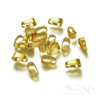 Kolye Klipsi / Pirinç (Sarı) Kaplama / 7,5 mm / 20 Adet