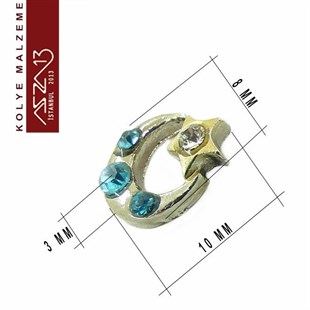 Locket Malzemesi Ay Yıldız 10x8 mm