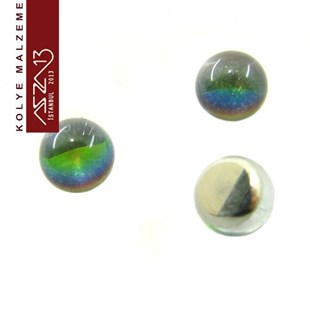 Locket Malzemesi Kristal Efektli Küre Taş 5 mm / Paket İçeriği 5 Adet