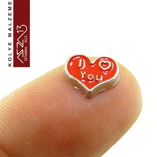 Locket Malzemesi Kalp 10x8 mm