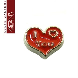 Locket Malzemesi Kalp 10x8 mm