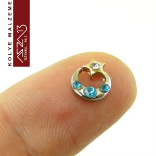 Locket Malzemesi Ay Yıldız 10x8 mm