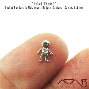 Locket Malzemesi Erkek 9x6 mm