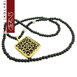 Dikdörtgen Madalyon Kolye (Zincir Boyu 76 cm)