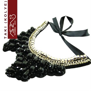 Siyah (Jet) Boncuklu Gerdanlık