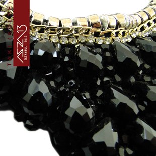 Siyah (Jet) Boncuklu Gerdanlık