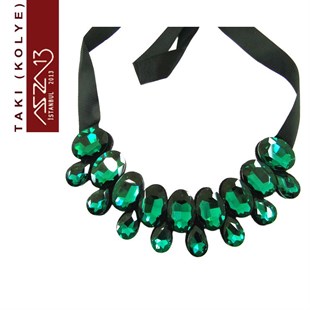 Zümrüt Taşlı Gerdanlık