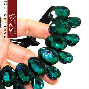 Zümrüt Taşlı Gerdanlık