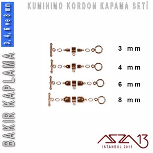 Bakır Kaplamalı, 3,4,6 ve 8 mm Kapsül-Klips Kapama Seti