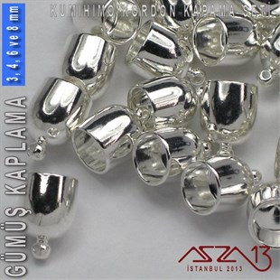 Gümüş Kaplamalı, 3,4,6 ve 8 mm Kapsül-Klips Kapama Seti