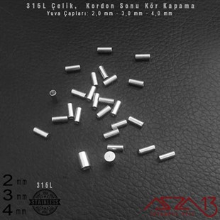 Kör Kapama / 1,5-2,0-3,0-4,0 mm Seçenekli / 316 Çelik / 2 Adet