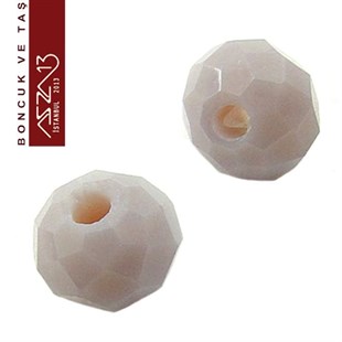 Koyu Lila 5x6 mm Opak Kristal Rondela Boncuk / Paket İçeriği 100 Adet