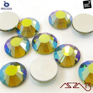 SS40 Chaton Rose (8,4 mm) Altı Düz Yapıştırma Vitrail Medium Kristal Taş  / Paket İçeriği 10 Adet