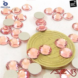 SS20 Chaton Rose (4,7 mm) Altı Düz Yapıştırma Light Rose, Kristal Taş  / Paket İçeriği 36 Adet