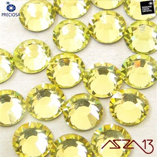 SS20 Chaton Rose (4,7 mm) Altı Düz Yapıştırma Jonquil, Kristal Taş  / Paket İçeriği 36 Adet