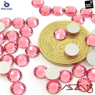 SS20 Chaton Rose (4,7 mm) Altı Düz Yapıştırma Rose, Kristal Taş  / Paket İçeriği 36 Adet