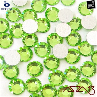 SS20 Chaton Rose (4,7 mm) Altı Düz Yapıştırma Peridot, Kristal Taş  / Paket İçeriği 36 Adet